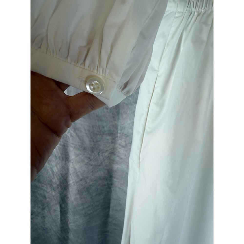 Frame The Clinched Cotton Poplin White Maxi Dress Sz S/P NWT $498 - Picture 4 of 11
